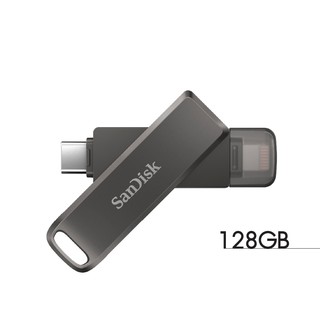 SanDisk iXpand Flash Drive Luxe 128G (SDIX70N-128G-GN6NE) แฟลชไดรฟ์2in1ใช้สำหรับ iPhone และ USB Type C