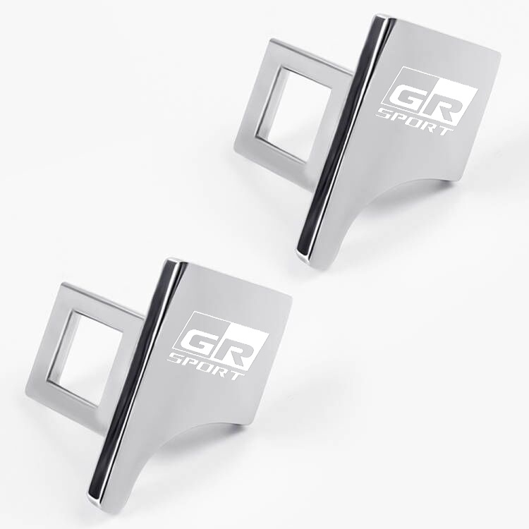 ตกแต่งบ้าน คลิปหัวเข็มขัดนิรภัยรถยนต์ โลหะผสมสังกะสี สําหรับ Toyota GR Sport Vios Yaris Corolla Cross CHR Avanza 1/2 ชิ้น ส่งด่วน สั่งเลย