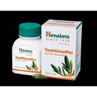 Himalaya Yashtimadhu 60 เม็ด กรดไหลย้อน กรดในกระเพาะ