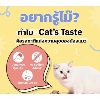 Cat’s Taste Premium Healthy Pouch ❤️🐱 แคท เทส อาหารเปียกพรเมี่ยมสูตรเฮลตี้ สำหรับแมวบรรจุ 70g
