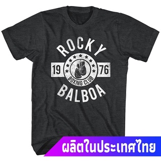 แขนสั้นcrew neckข้อเสนอพิเศษ มวย Rocky - Mens Boxing Club T-Shirt T-Shirtคอกลม แฟชั่น  ผ้าฝ้ายแท้ เสื้อยืด cotton100%S-X