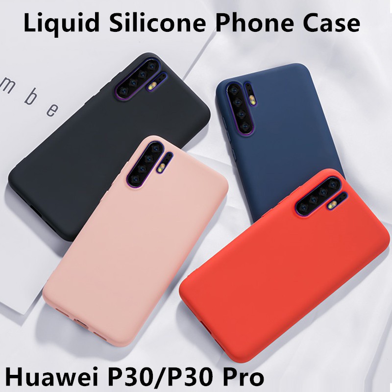 เคสพาสเทลซิลิโคนนิ่ม เรียบง่าย แฟชั่น กันกระแทก คล่องตัว สำหรับ Huawei P20 p30 Pro p30 lite