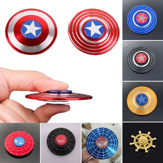 Fidget Spinner Captain American Fingertip Gyro Shield Alloy Decompression Toys High-Speed Rotation