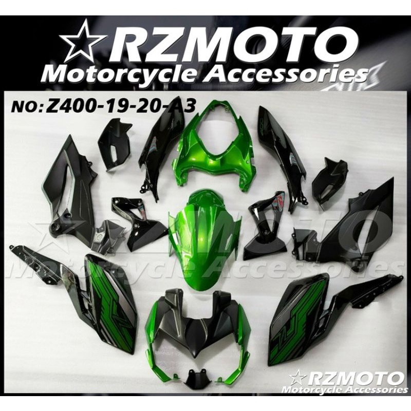 ชุดแฟริ่งkawasaki z 250 z 400 ตัวใหม่ KAWASAKI NINJA Z400 ปี2019-20-21-22 จำหน่ายชุดแฟริ่ง z 400 z25