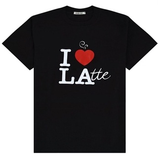 👕✨ผ้าฝ้ายแท้ROUGH CUT I LOVE LATTE TEES-4XL