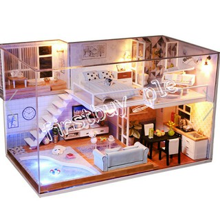 firstbuy_บ้านตกแต่ง DIY สไตล์บ้าน Modern Cute Home สไตล์นารัก มีสระน้ำเล็กๆ