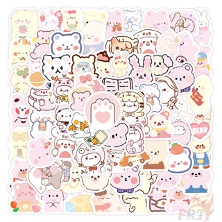 100 ชิ้น / ชุด ❉ Q Kawaii Bear Series 03 Cozy Bear สติกเกอร์ สําหรับติดตกแต่ง ❉ สติกเกอร์แฟชั่น กันน้ํา คละแบบ DIY