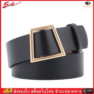 MiStyles เข็มขัด เข็มขัดผู้หญิง Woman Casual Belt Ceinture 2524 สีดำ