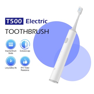 Xiaomi แปรงสีฟันไฟฟ้า MiJia T500 Sonic Electric Toothbrush แปรงสีฟันอัตโนมัติ กันน้ำ IPX7 ใช้งานผ่านแอป