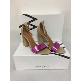 รองเท้าหนัง What for สินค้าใหม่ By stellaluna WFP114041 Beige Fushia พร้อมส่ง Oldstock