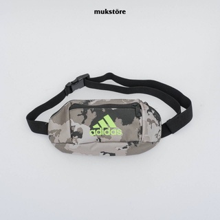 Adidas กระเป๋าคาดเอว ลายโลโก้ Camo Green ของแท้ - GC8556