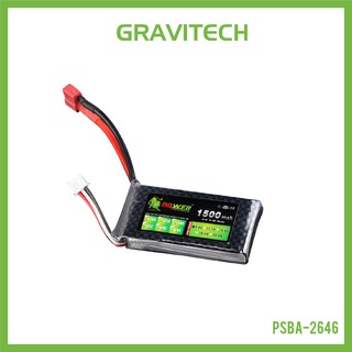 [Gravitechthai]Build Power Lipo Battery 1500mAh 30C 7.4V A+