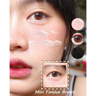 คอนแทคเลนส์ คิตตี้คาวาอิ : mini fondue gray / brown รุ่นมินิฟองดูว์ สีเทา/น้ำตาล