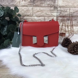 PEDRO CHAIN SHOULDER BAG (outlet) สีแดง