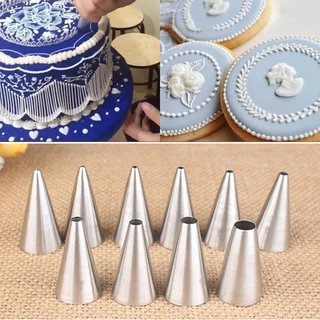 【จัดส่งฟรี】ท่อหัวฉีดไอซิ่ง ทรงกลม ขนาดเล็ก สําหรับตกแต่งคัพเค้ก