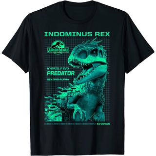 เสื้อยืด พิมพ์ลายกราฟิก Jurassic World Indominus Rex Hybrid Predator สําหรับผู้ชาย