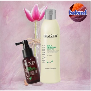 Beaver Scalp Energizing Shampoo/Essential Spray 258/50 ml แชมพู และสเปรย์ ลดความมัน คัน ผมร่วง