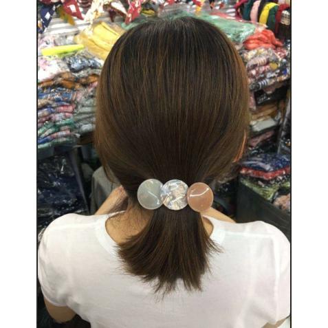 Acetic Acid Round Love Hair Pinch  Clip Horsetail Hair Clip กรดอะซิติกทรงกลมกิ๊บหนีบผมหางม้าหางม้า