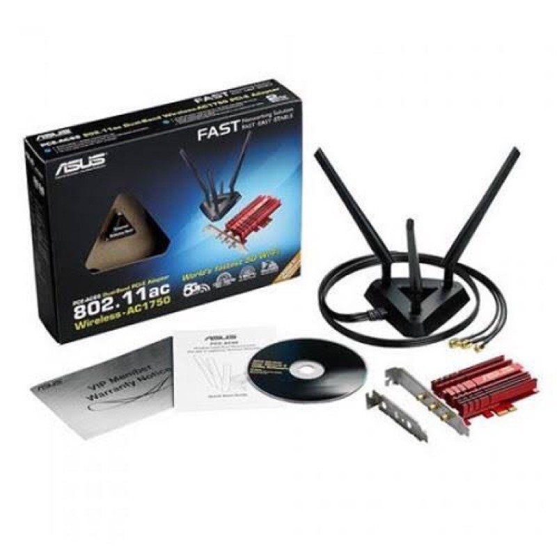 ASUS PCE-AC68 Dual-Band 5G Wi-Fi PCI-E x1 Network Adapter AC1900