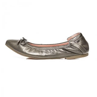 O&B รองเท้าหนังแกะ รุ่น AUDREY COMFY IN METALLIC BLACK-11024CS33030F_C9BKMT