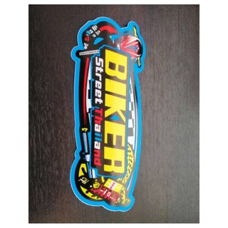 เบาะปาดแต่ง BIKER สีดำรุ่น SCOOPY I เก่า+สติกเกอร์​ ราคา300