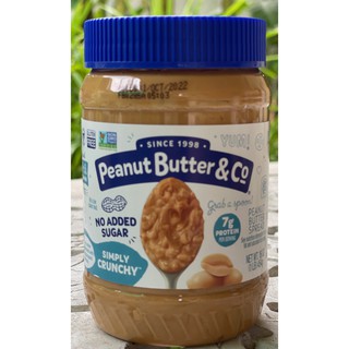 คีโค ( Keto ) Peanut Butter &amp;Co พีนัทบัตเตอร์ 454g ไม่มีน้ำตาล No added Sugar 7gProtein Peanut butter spread Made in USA