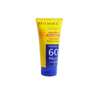 ครีมกันแดด MYCHOICE Advance Sun Block SPF 60 PA+++ 150g ครีมกันแดดมายช้อยส์ สำหรับผิวหน้าและผิวกาย