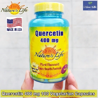 เควอซิติน Quercetin 400 mg 100 Veggie Caps - Natures Life