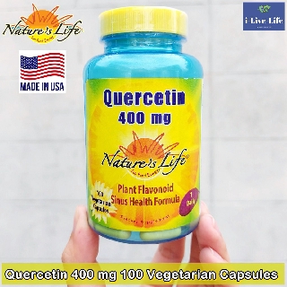 เควอซิติน Quercetin 400 mg 100 Veggie Caps - Natures Life