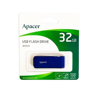 Apacer 32GB USB 2.0 แฟลชไดรฟ์ AH334 สีน้ำเงิน