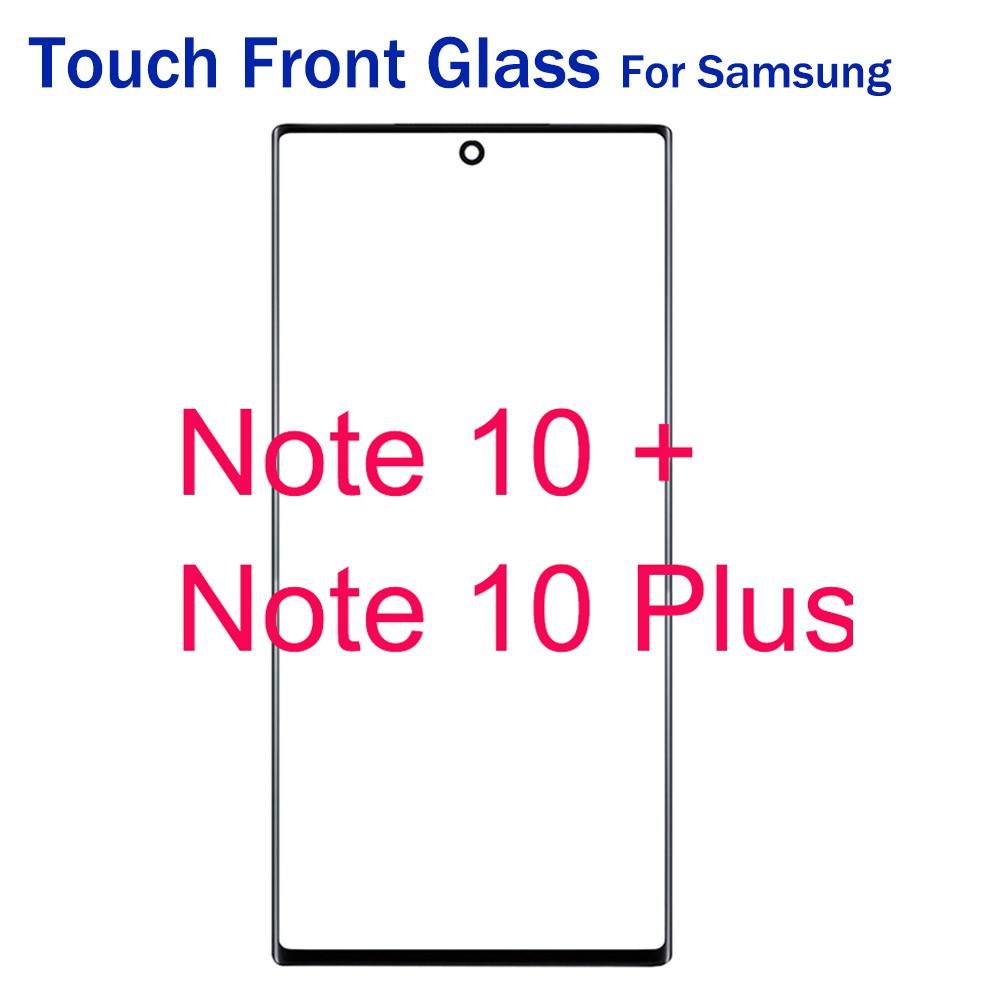 หน้าจอสัมผัสสําหรับ Samsung Note 10 Plus Note10+ N975 N975F N975DS N975U LCD หน้าจอสัมผัสด้านหน้ากระ