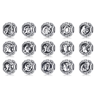925 Silver A-O Handwriting Charm