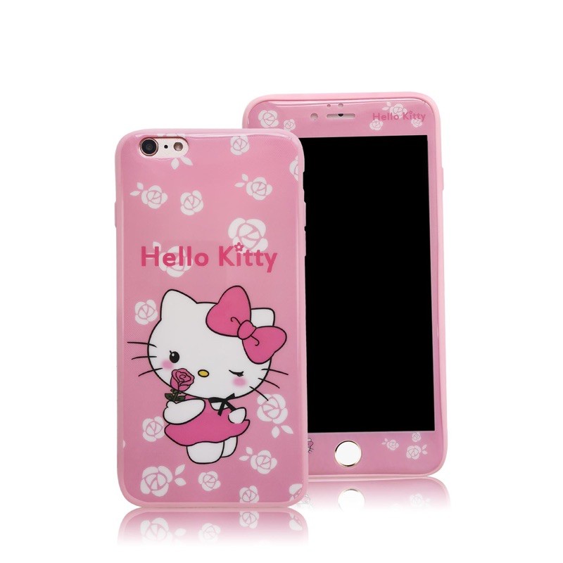 เคส+ฟิล์ม ลายคิตตี้มาใหม่4ลายค่ะประกบหน้าหลังลายคิดตี้(มีสิ้นค้าพร้อมส่งค่ะ)สำหรับรุ่นของ Vivo 'y91c'V17'V19 .Huawei y6