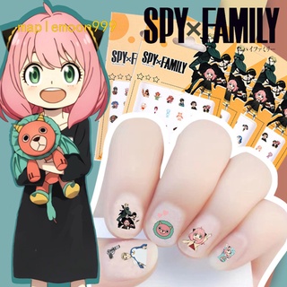 สติกเกอร์ ลายการ์ตูนอนิเมะ SPY×FAMILY สําหรับติดตกแต่งเล็บ