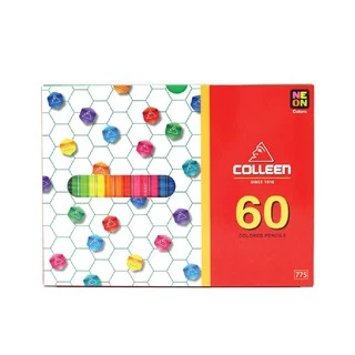 สีไม้ colleen ดินสอสีไม้ คอลลีน สีธรรมดา/นีออน 12/24/36/48/60/72 สี #775 (หัวเดียว) , #787 (สองหัว)
