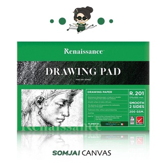 
  Renaissance - เรนาซองซ์ สมุดวาดเขียน ชนิดผิวเรียบ ขนาด A2 หนา
  200 g. รุ่น R.201