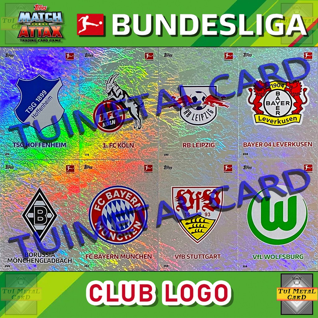 MATCH ATTAX 2020/21 BUNDESLIGA: CLUB LOGO ตราสโมสร การ์ดสะสมฟุตบอล Football Trading Card