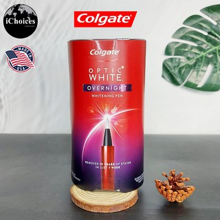 [Colgate] Optic White® Overnight Whitening Pen 35 Nightly Treatments คอลเกต ออปติก ไวท์ เจลฟอกฟันขาว ปากกาฟอกฟันขาว