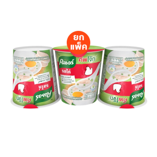 KNORR คนอร์ คัพโจ๊ก แบบถ้วย รสไก่ 35 กรัม X 3 ถ้วย