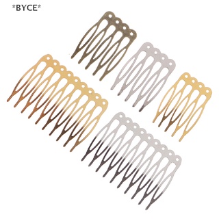 Byce 10 ชิ้น 5/10 ซี่ โลหะ หวีผม กิ๊บกรงเล็บ รูปร่าง กิ๊บ DIY อุปกรณ์ผม