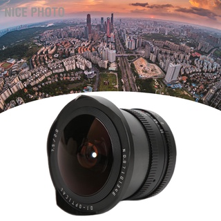 Nice Photo Ttartisan Fisheye เลนส์ฟิชอาย โฟกัสแมนนวล พาโนรามา 7.5 มม. F2.0 M4/3 พร้อมฟิลเตอร์ Nd1000 สําหรับ E‐M5 E‐M51Ii E‐M10 E‐M10Ii