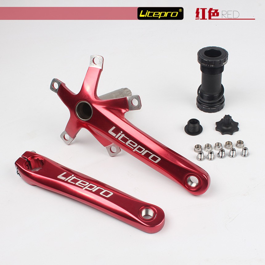 (new)LP Litepro Aluminum Folding Bicycle Hollow One Crank 170mm BCD