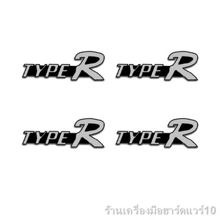 สติกเกอร์ติดเครื่องเสียงรถยนต์ โลหะผสม สําหรับ Honda TYPE-R Mugen Accord Odyssey CRV Jazz Pilot Civic City 4 ชิ้น（การตกแ