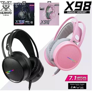 หูฟังเกมมิ่ง NUBWO Virtual Surround รุ่น X98 หูฟัง 7.1ch หูฟังมีไฟ เสียงรอบทิศ หูฟังเกมมิ่ง ประกัน2ปี