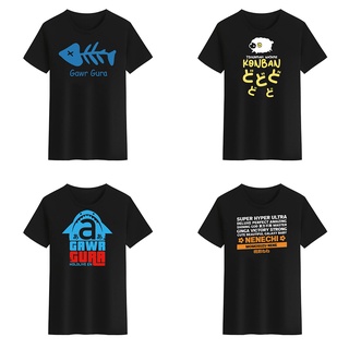 เสื้อยืดคอกลม พิมพ์ลาย Hololive Gawr Gura Tsunomaki Watame Momosuzu Nene สีดํา สีขาว สําหรับผู้ชาย และผู้หญิง
