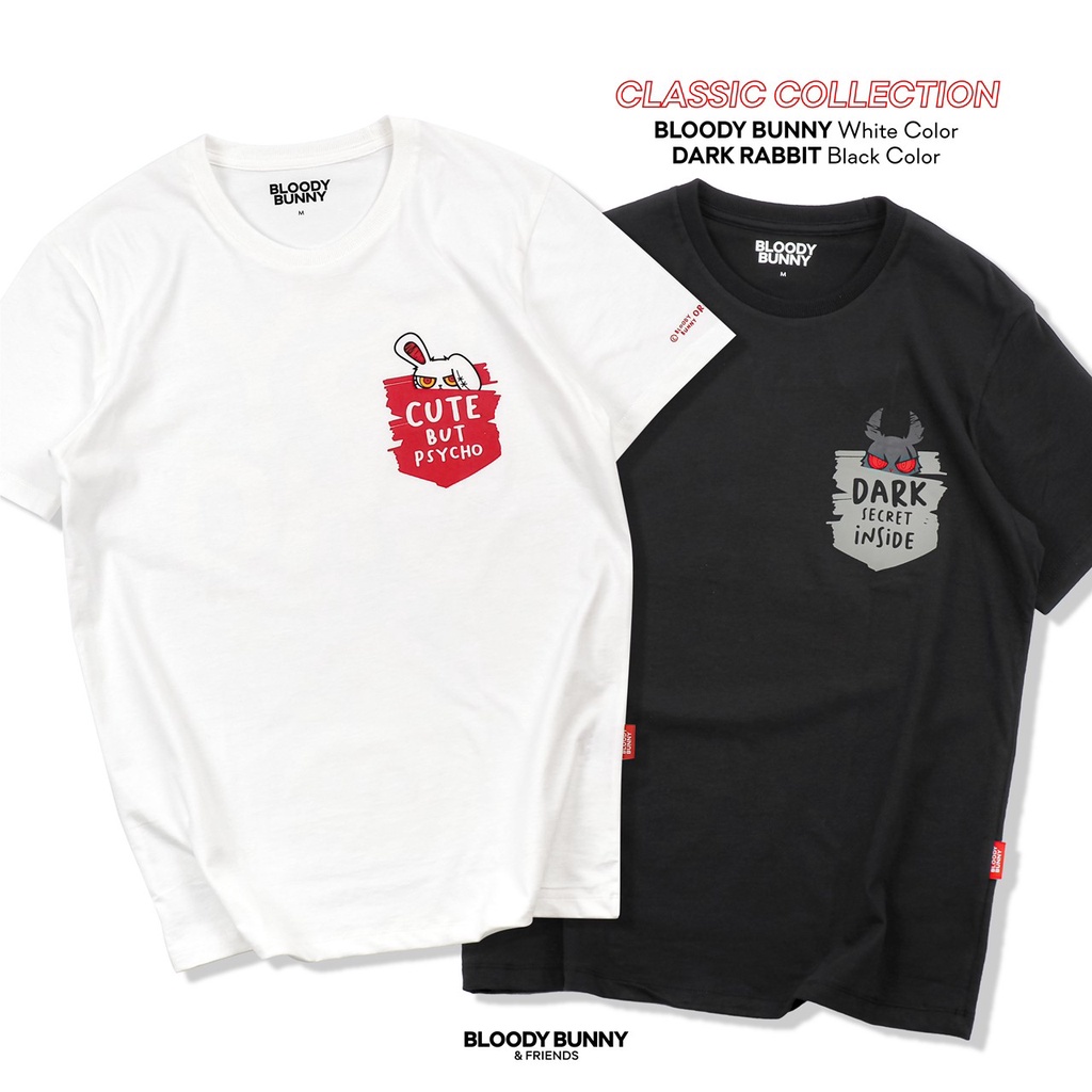 เสื้อยิด Bloody Bunny & Friends Print Pocket