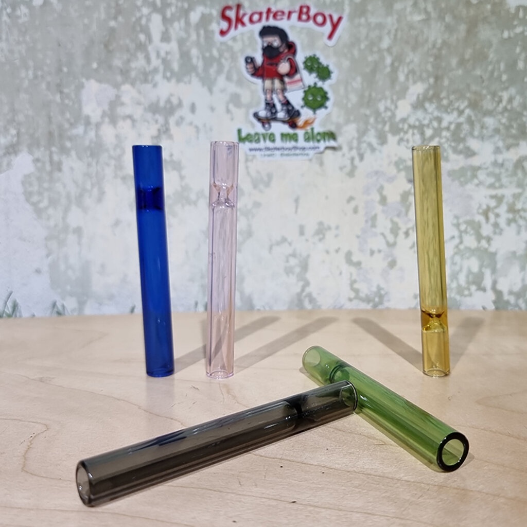 [1006] glass Chillum pipe หลอดทดลอง ชิมดอก หลอดแก้วอเนกประสงค์ ขนาด 1x10cm