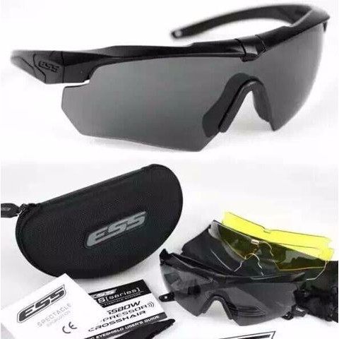แว่นกันแดดเปลี่ยนเลนส์ได้ 3 แบบ ESS Eyewear Cross Series Crossbow 3LS Kit 740-0387 UVA/UVB Protection - USA Imported