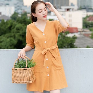 Kayla button dress - Sissstyle