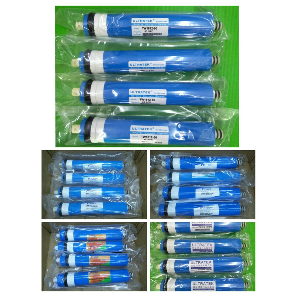 ถูก ยก 4 ไส้ !!! ไส้กรองน้ำ ไส้กรองเมมเบรน membrane r.o. ro. RO Membrane ของ เครื่องกรองน้ำ เครื่องกรอง ไส้กรอง